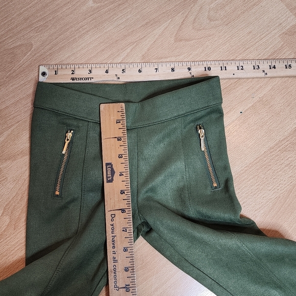 Janie and Jack Faux Suede Green Pull On Pants Kids Size 6 - Picture 7 of 11